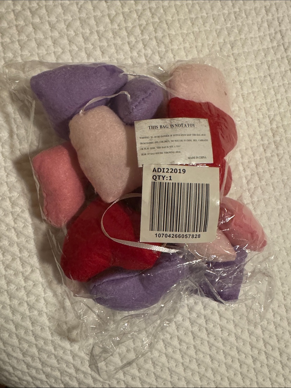 Set of 6 Felt Heart Garland Valentine’s Day Decoration - Picture 8 of 8